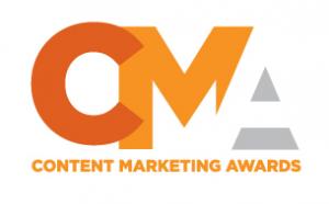 The capital letters C, M and A with Content Marketing Awards underneath