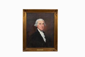 Former President Dwight D. Eisenhower’s Portrait of George Washington, after Gilbert Stuart (Mass., 1755-1828) signed lower left ($50,000).