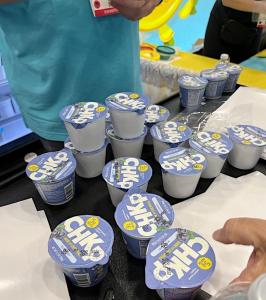 Chickpea non-dairy plant-based blueberry yogurt from brand CHKP Foods