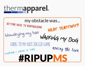 Write down your MS challenge here, show us how you are overcoming it and then tear it up!