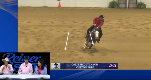 Graphic overlay, center of arena