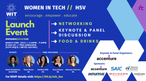 WIT // HSV Launch Event Flyer