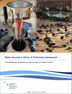 Cover of the report, “Water Security in Africa: A Preliminary Assessment,” by UNU-INWEH