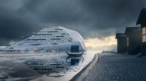 The Nordic Sport Town project will include a large indoor arena with a ski slope on top