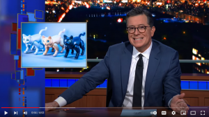 Marscat on the Late show with Stephen Colbert