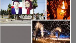 In Karaj, the youths chanted “Death to Khamenei, Death to the dictator, Fire is the answer to regime’s repression, and viva Rajavi,” and threw sound grenades in Kamalshahr, Hesarak, and Gohar Dasht Square.