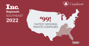 Careficient Ranks 99th on Inc. Magazine’s List of the Southeast Region’s Fastest-Growing Private Companies