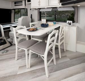 With its mid-coach entry, the 35GL is spacious, inviting, and features four distinct areas, making it feel like a traditional home.