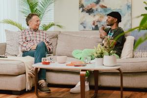 Michael Marsicano with David "Dae-Lee" Arrington