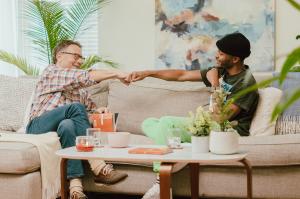 Michael Marsicano with David "Dae-Lee" Arrington