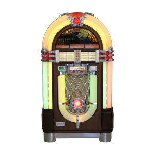 Replica of the iconic 1946 Wurlitzer Model 1015 “One More Time” (“OMT”) jukebox, made in Germany around 1990, plays 45 rpm records (CA$8,260).