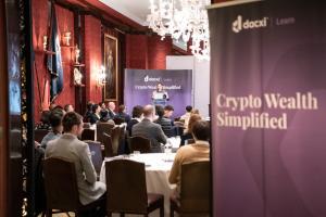 Fin Pro Event with Dacxi in London Launching CPD accredited Crypto Course for FinPro's