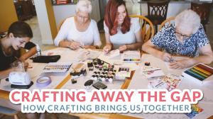 Altenew Co-Founder Jen Rzasa shares a special moment crafting with members of her family.