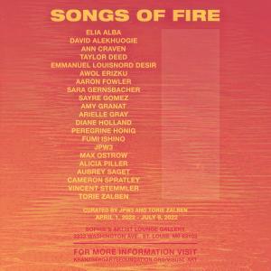 Songs of Fire, Group art exhibition that brings together 21 American artists in St. Louis