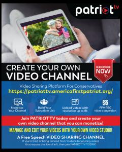 America First Patriot, LLC Launches Video Sharing Platform, PATRIOT TV®