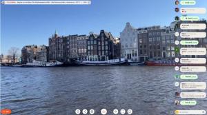 Guided live-streaming tour in Amsterdam