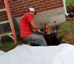 foundation repair for a Lexington home