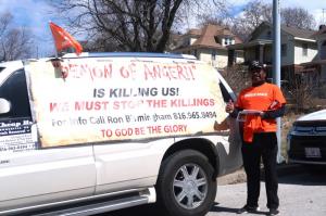 Pastor Ron Birmingham at the United in Peace Ride and Rally, Saturday, March 26, 2022.