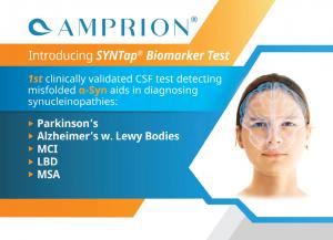 The SYNTap Biomarker Test helps doctors diagnose Parkinson’s, Lewy Body Dementia, and Lewy Body Variant of Alzheimer’s