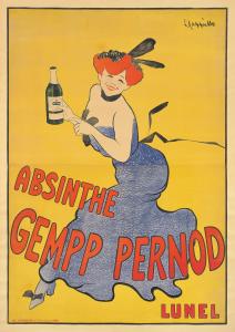 Leonetto Cappiello, Absinthe Gempp Pernod, 1903 ($18,000)