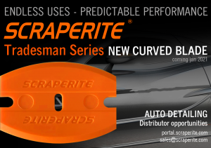 Scraperite introduces curved plastic razor blade to match a curved world