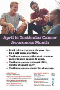 Testicular Cancer Awareness Month poster
