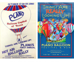 1980 and 2022 H-E-B | Central Market Plano Balloon Festival & Run