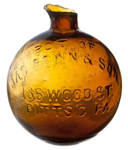 Target ball (“Bo’t of / Jas. Brown & Son / 136 Wood St. / Pittsg. Pa.) (est. $2,500-$4,500).