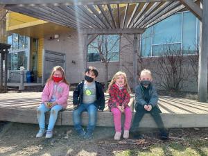 Preschool children enjoy CSI’s nationally-certified outdoor Nature Explore Classroom. CSI’s Early Childhood Education program provides child-care services at two Omaha locations.