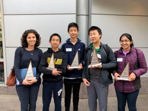 Sejal Rathi and her team at the 2018 California MATHCOUNTS State Competition.