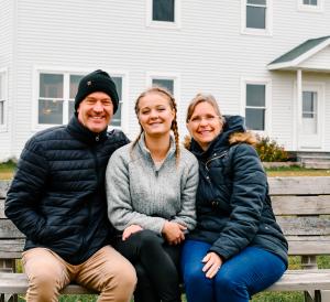 Photo of Mary Gehrig and her parents