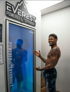 UFC Fighter Kevin Holland prepares for Recovery in CryoBuilt cryotherapy chamber