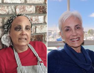 Pancreatic cancer survivor before and after picture.