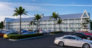 Rendered picture of a condo building at Celebration Village