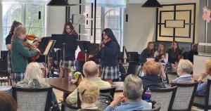 Middle School Musicians Share Their Talents Bringing Generations Together