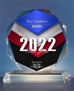 Crystal regarding San Jose Business Award in Research to Scry Analytics