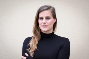 This is an inviting image of Lauren Groff, the award-winning author of Matrix (Riverhead) and six other audacious, mesmerizing books of fiction, who has been chosen 2022 Joyce Carol Oates Prize recipient by the New Literary Project.