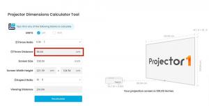 Projector calculator