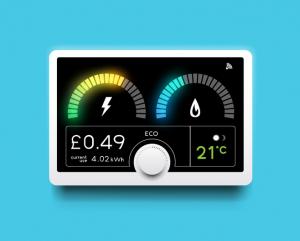 A modern home energy smart meter for tracking gas and electricity usage