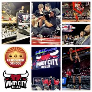 Illinois Media School Interns in Action with the Windy City Bulls