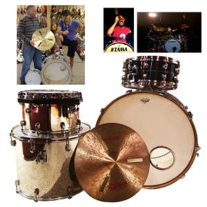 Drum kit personally owned and played by the late Foo Fighters drummer Taylor Hawkins during their 2005 “In Your Honor” tour.