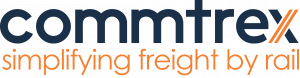 Commtrex Logo: Simplifying Freight By Rail