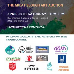 The Slough Hub Announces The Great Slough Auction Promoting Uplifting ART from Local Artists and support good causes