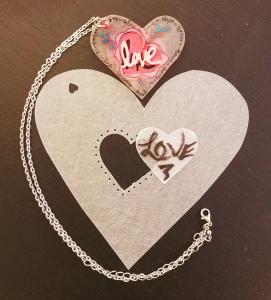 Create your very own custom heart Necklace Love