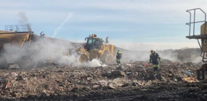 Operations at Holcim's Lordstown Landfill in Trumbull County, Ohio are primitive.