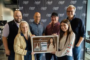 Centricity Music recently celebrated Katy Nichole’s Billboard Hot Christian Songs No. 1. Nichole is pictured at the Franklin, TN-based label along with the label's executive team.