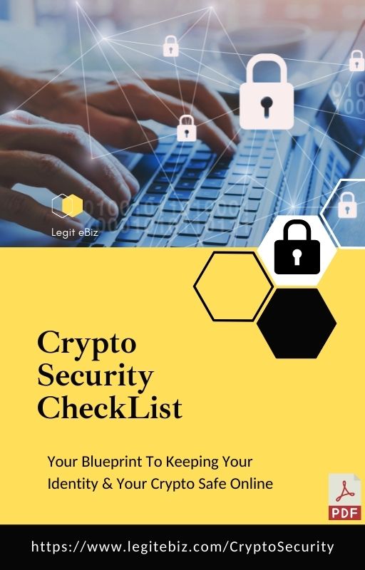cover of a pdf check list for crypto security