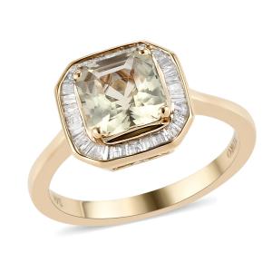 LUXORO 14K Yellow Gold AAA Asscher Cut Turkizite Ring