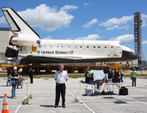 David Wade Hogue at Kennedy Space Center for Endeavour Launch, 2011