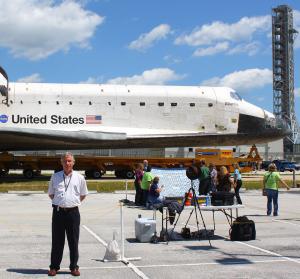 David Wade Hogue at The Kennedy Space Center Endeavor Launch, 2011